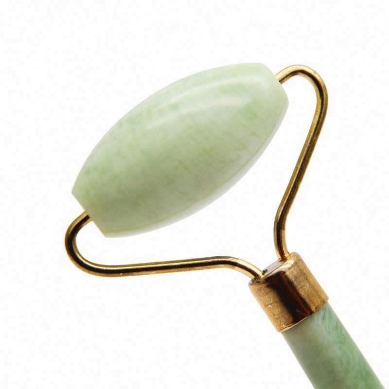 Facial Face Roller Wholesale Manufacturer Jade Quartz Stone for Gua Sha Rose Massager Green Double Head Return and Replacement