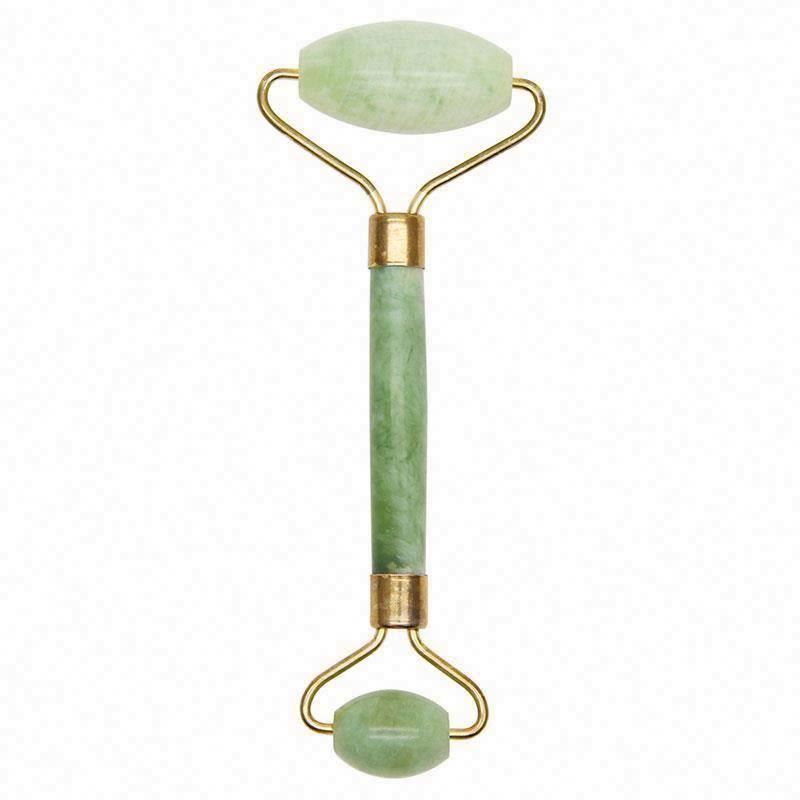 Facial Face Roller Wholesale Manufacturer Jade Quartz Stone for Gua Sha Rose Massager Green Double Head Return and Replacement