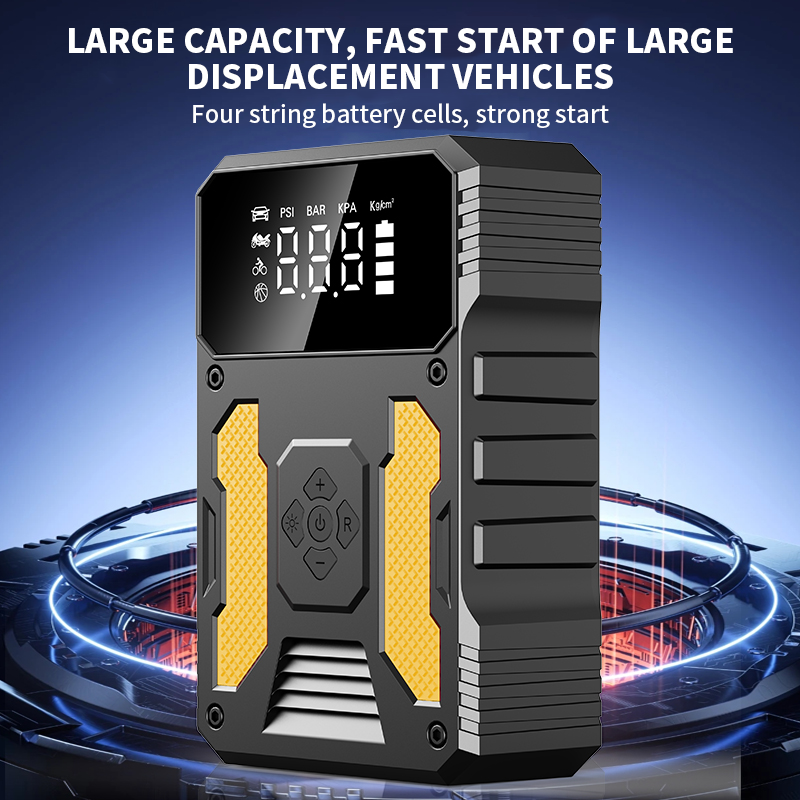 Hot Sale Emergency 3000A 26640mWh Portable Car Jump Starter With Air Pump 12V Battery Charger Compressor Tire Inflator