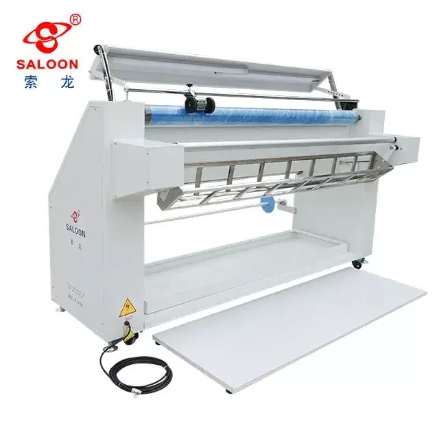 Factory Outlet Spreading Cloth Roll Tatting Fabric Inspecting Machine