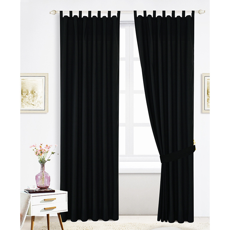 Hot Selling Sunshade Curtains Wide Tab Top Sunlight Blocking Outside Curtains for Porch, Pergola, Gazebo, Cabana