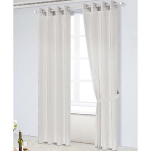 Customizable White Silver Yarn Fabric Curtains - Elegant Sheer Tulles for Living Room, Bedroom, and Kitchen Window Decor