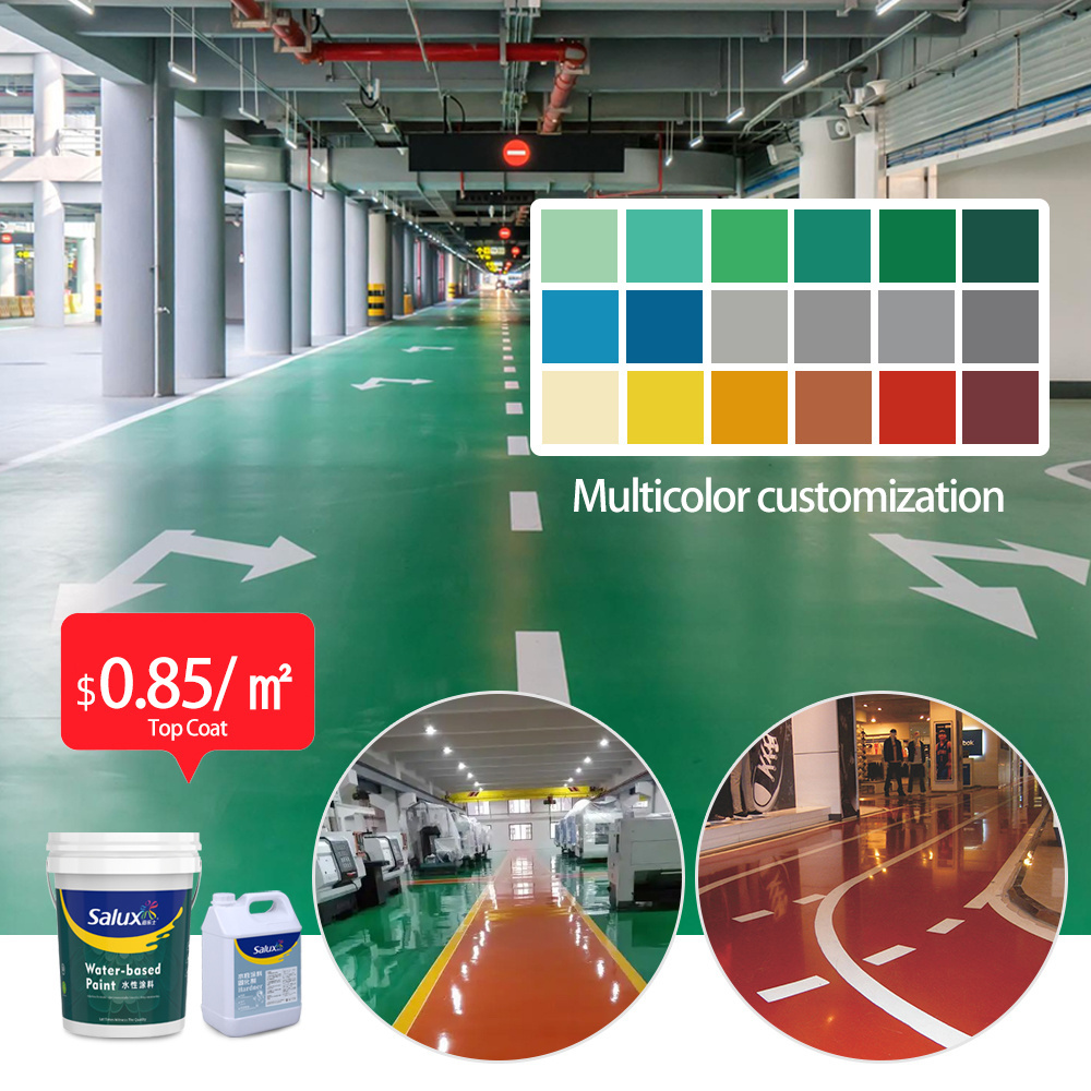 GuangDong Oil Resistant Epoxy Resin Watersoluble Floor Paint Epoxy Resin Industrial Floor Paint Heavy Duty For Factory