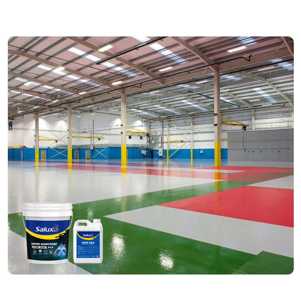 GuangDong Oil Resistant Epoxy Resin Watersoluble Floor Paint Epoxy Resin Industrial Floor Paint Heavy Duty For Factory