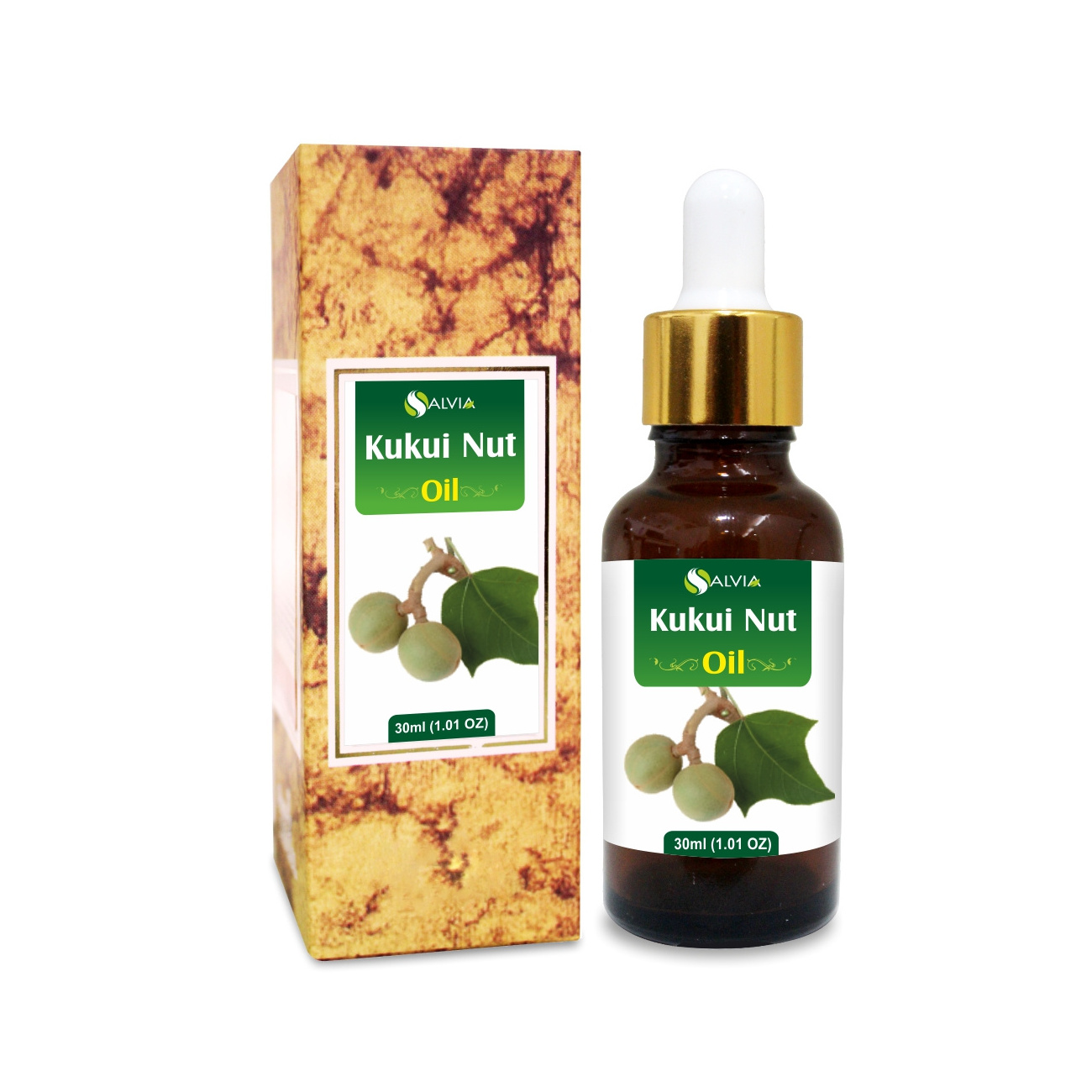 Salvia Kukui Nut Oil 100% Pure And Natural Lowest Price Customized Packaging Available