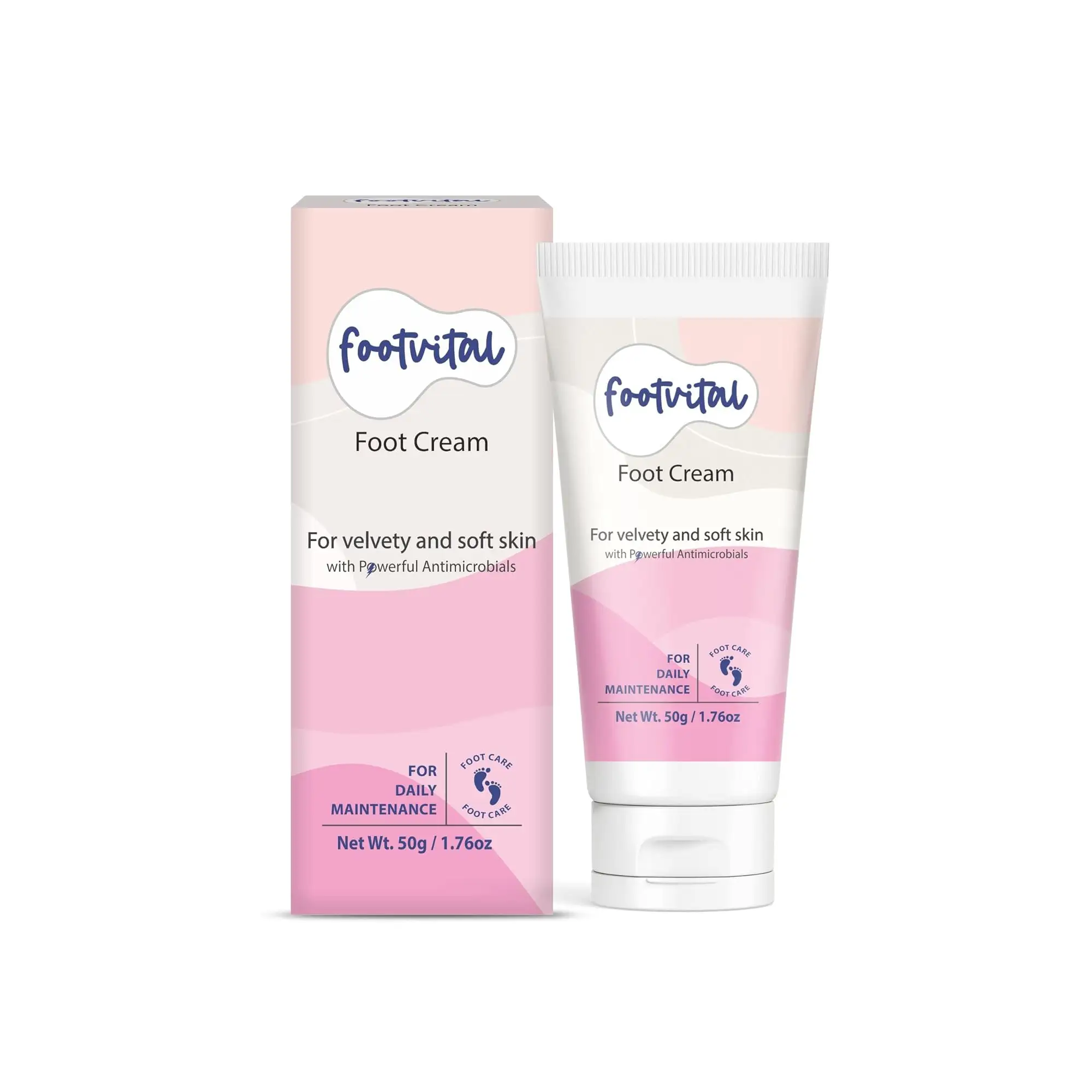 Ready to Ship Footvital Foot Cream with Moisturizing Kokum Butter For Dry Skin Uses By Indian Exporters- 50g