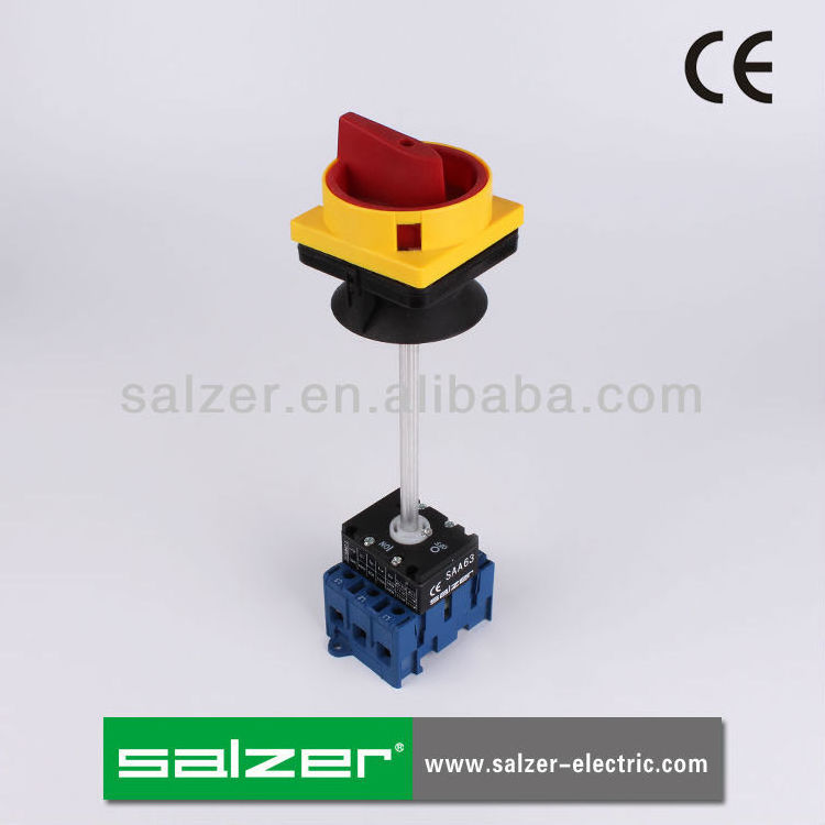 Salzer SAA63 63Amp AC OFF-ON 3 Pole Multi Padlock Switch door lock switch isolator disconnect switch (CE Certificate)