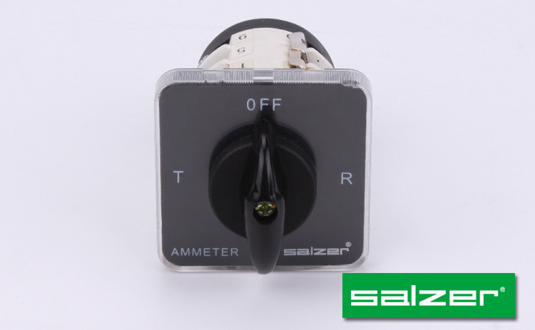 Salzer SAB16 16 Amp OFF-R-S-T 4 Position 61325 Ammeter Rotary cam Switch  (CE Certificate)