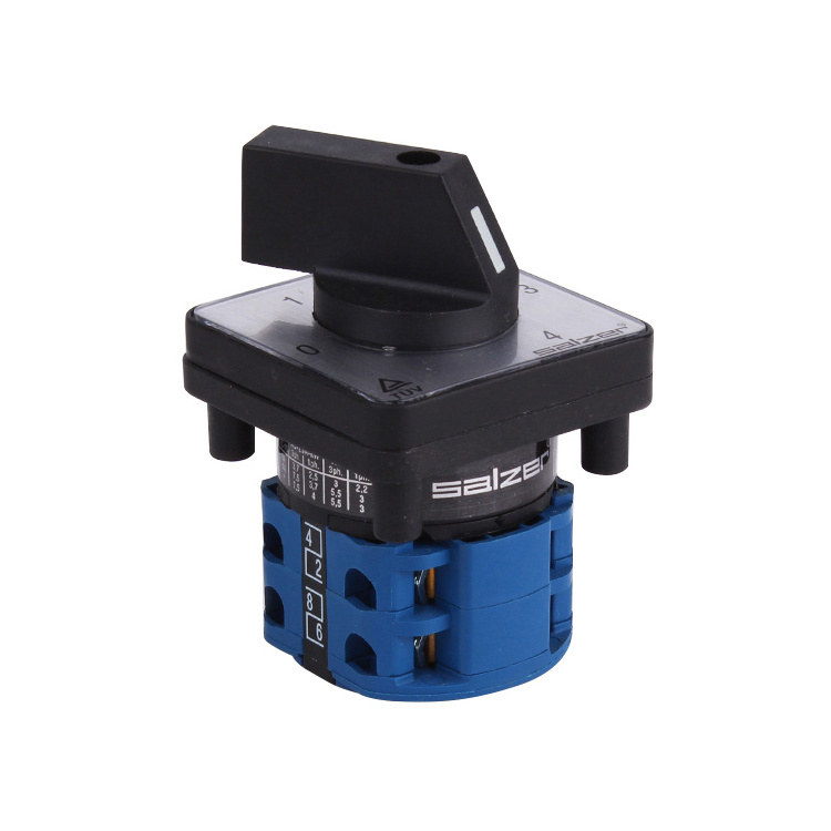 Salzer selector switch SA16 0-1-2-3-4 Multi step cam switch 16A 690V IEC60647-3 (TUV,CE and CB Approved)