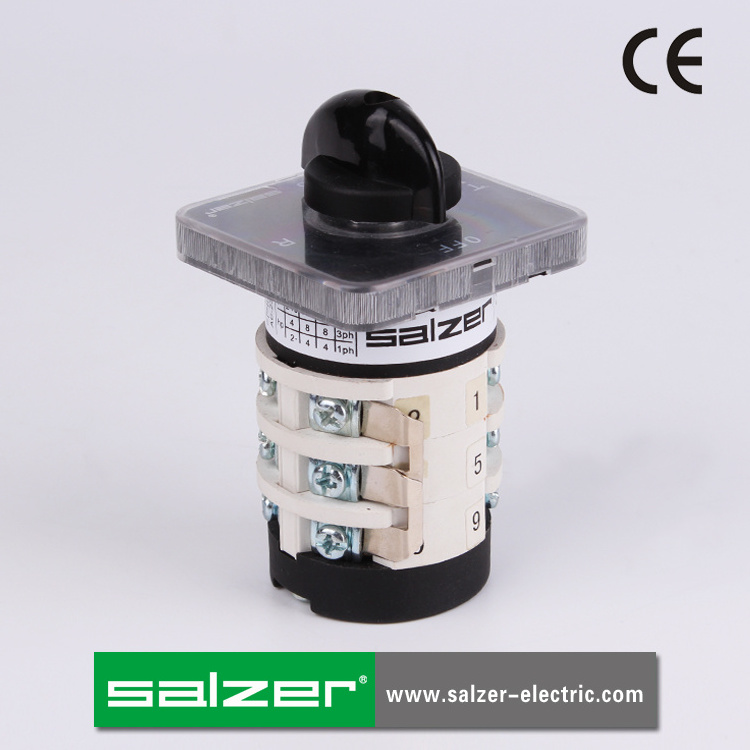 Salzer SAB16 16 Amp OFF-R-S-T 4 Position 61325 Ammeter Rotary cam Switch  (CE Certificate)