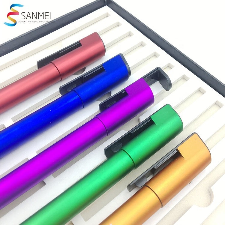 Free samples wholesale branded laser logo led torch light up custom pens with logo multi-function pens