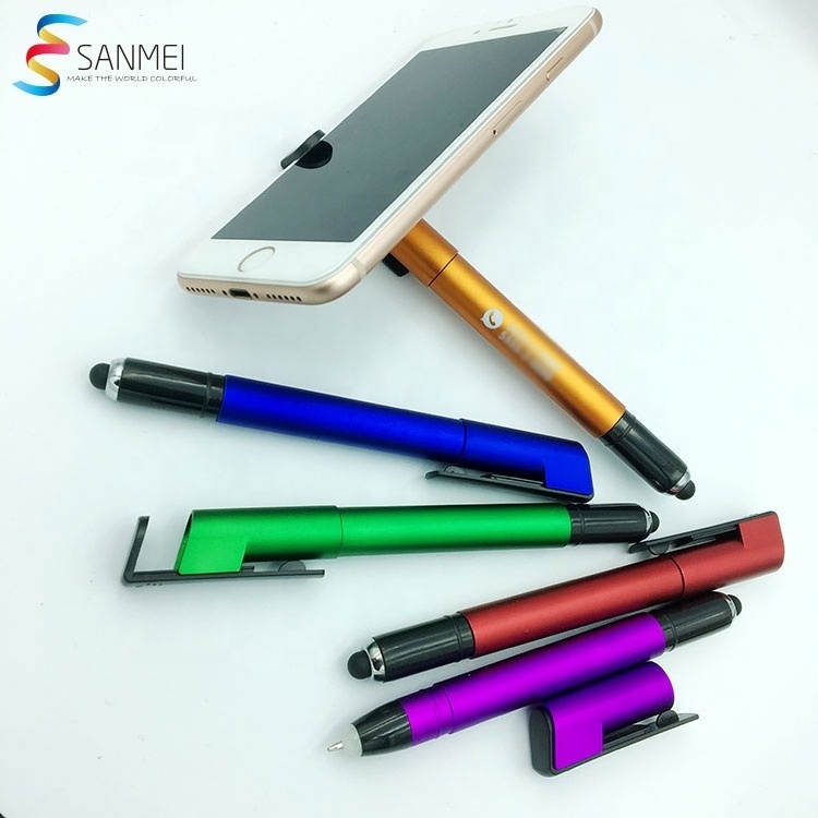 Free samples wholesale branded laser logo led torch light up custom pens with logo multi-function pens