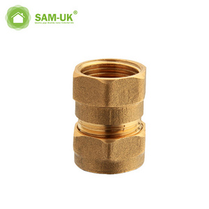 SAM-UK Wholesale high quality anti-corrosion internal thread connector male and female coupling pex fittings brass press fitting