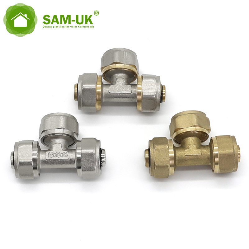 Quick Hose Fitting metal connector brass tube 6mm fittings manufacturer and elbow air parts push in pneumatic