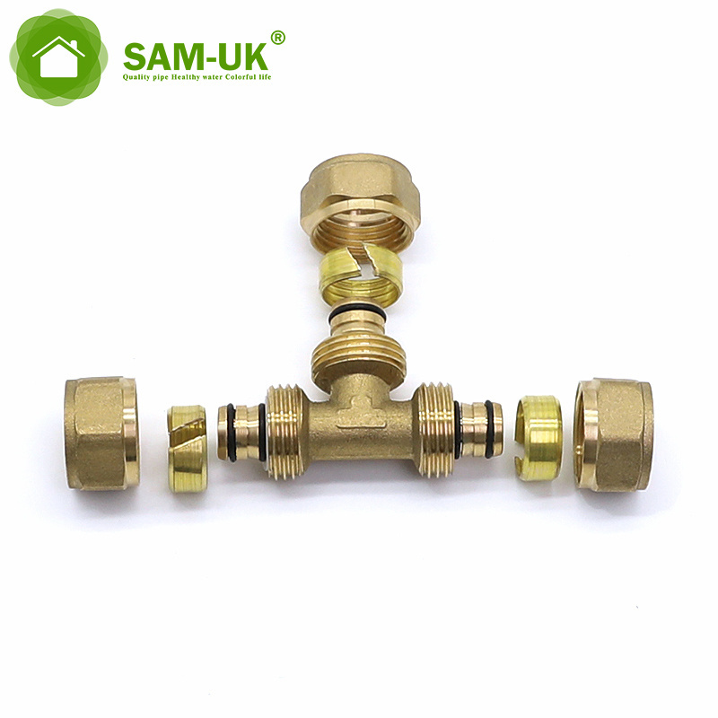 Quick Hose Fitting metal connector brass tube 6mm fittings manufacturer and elbow air parts push in pneumatic