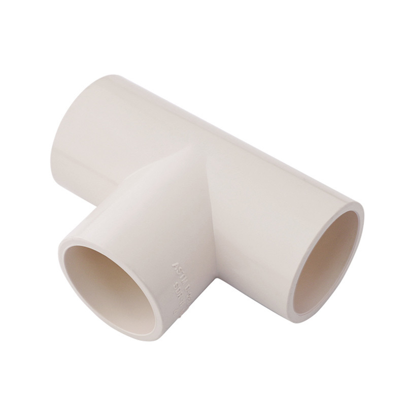 Zhejiang strength factory produces high-quality CPVC tee pipe fittings plastic pipe tee fitting