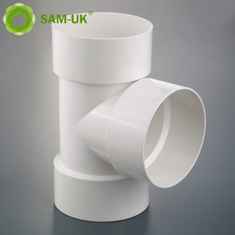 High quality drainage plastic schedule 40 pvc pipe water fittings 3 way tube connector