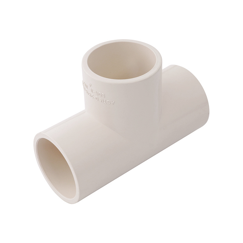 Zhejiang strength factory produces high-quality CPVC tee pipe fittings plastic pipe tee fitting