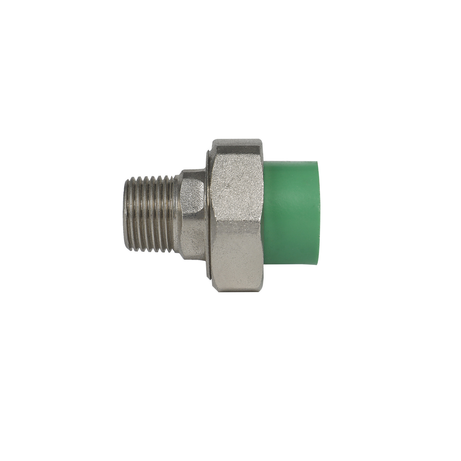 PPR male union manufactured by Zhejiang factory threaded pipe fittings union