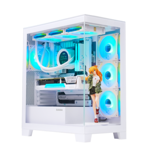 SAMA New design Multiple Hardware Installations tempered glass  case computer atx pc case Wholesale OEM desktop case