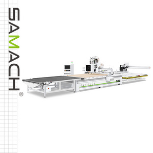 SAMACH Automatic CNC 1325 Router Wood Router Nesting Line CNC Cutting Machine