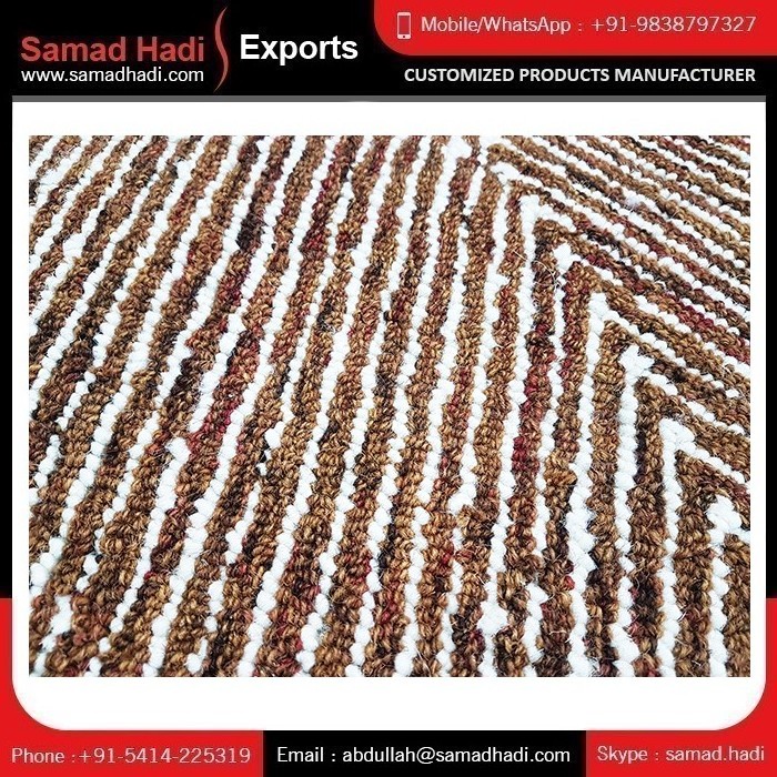 Custom Made Loop Pile Modern Embroidered Design Hand Tufted Carpets for Bulk Sale Rugs At Best Price