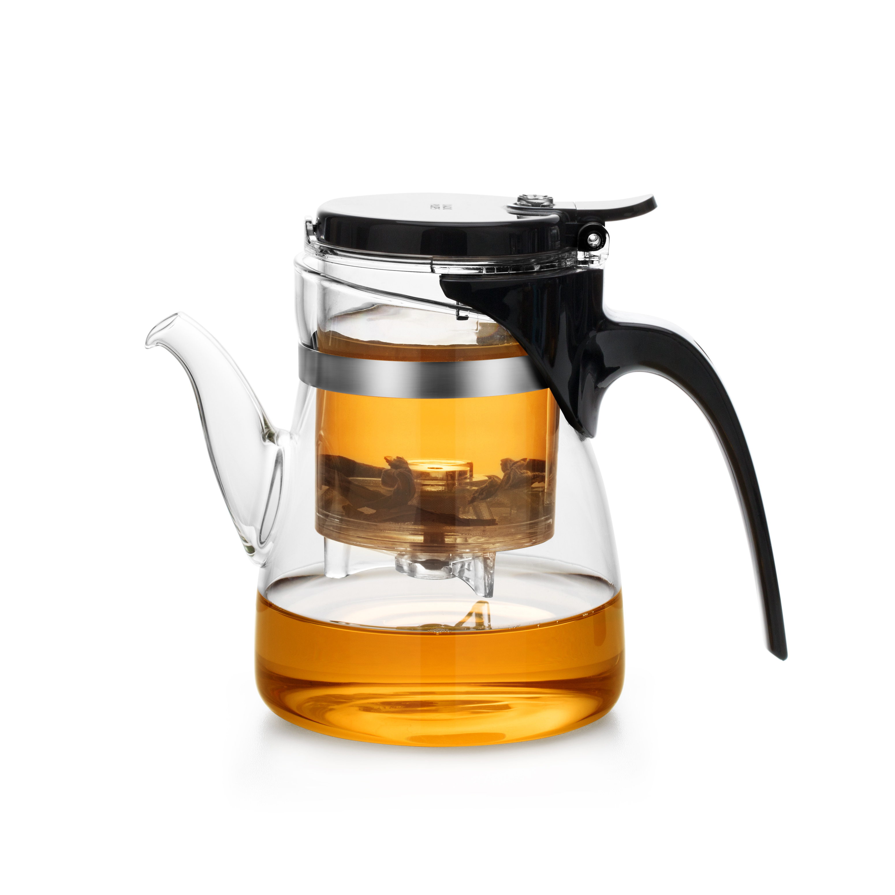 Wholesale Custom Glass Teapots Home Hotel Restaurant Office Water Kettle Borosilicate Loose Leaf Glass Tea Pot with Strainer