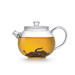 Hot Selling 250ml Glass Teapot Portable Heat Resistant Tea Maker Glass Lid Stovetop Safe Glass Teapot For Loose Leaf Tea