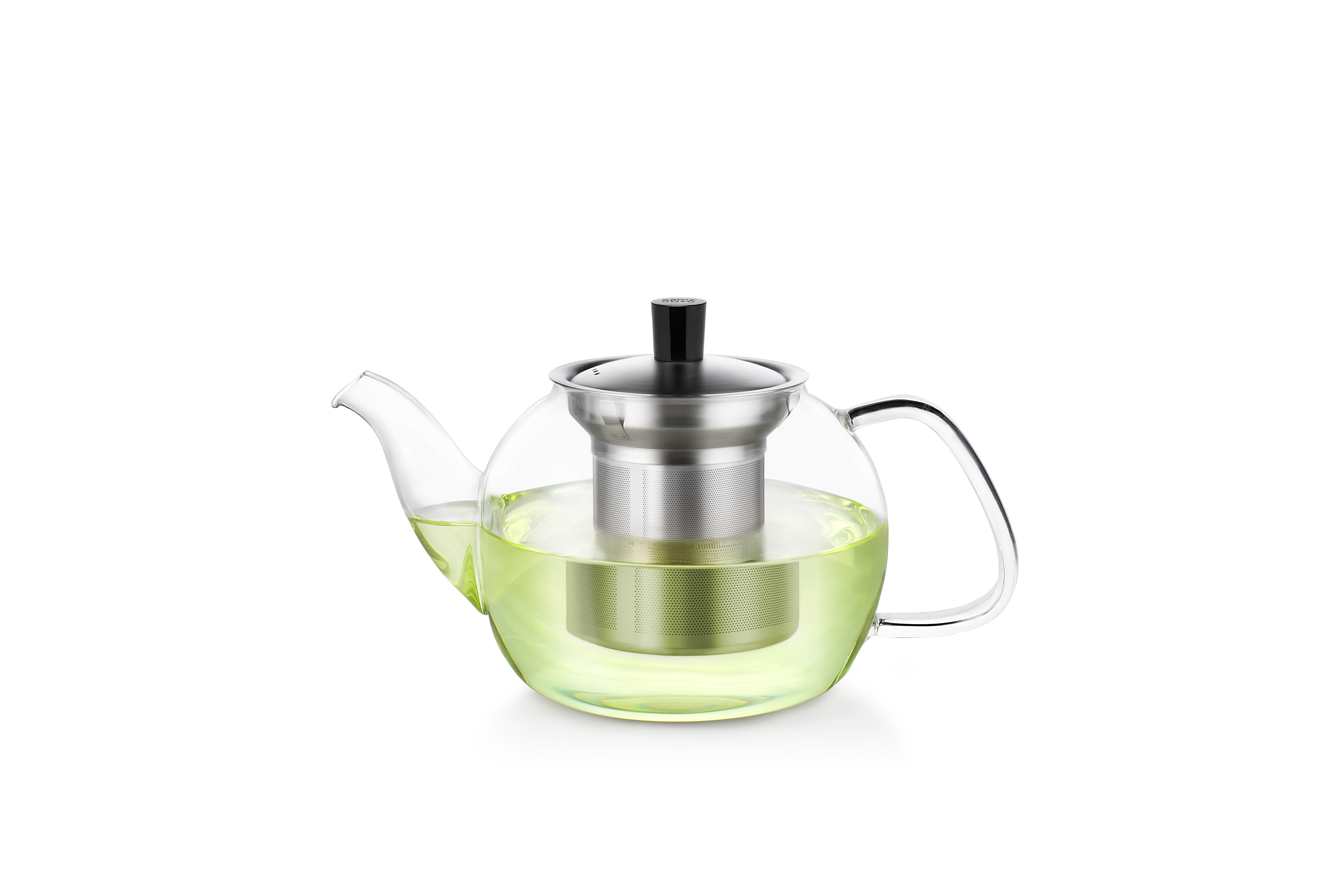 Samadoyo 900ml Borosilicate Glass Teapot Removable Stainless Steel Infuser Glass Teapots Steeper Glass Tea Pot with Lid