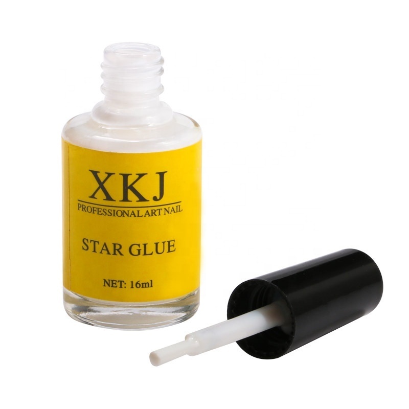 Fashion popular star transfer foil gel for star nail sticker gel nails polish supplier 16ML Bottle Nail Transfer Foil Glue