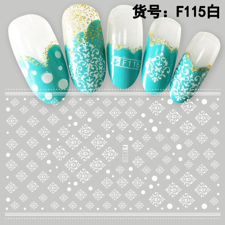 Best Quality Mixed designs Adhesive gold Silver color flower cartoon patterns Nature series 3d Nail art Stickers manicure decals