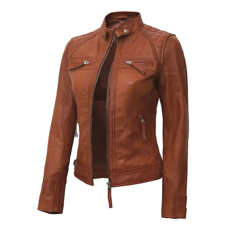 fashion new arrival customized genuine leather pure leather jackets in bulk quantity Breathable Women's Jackets from Pakistan