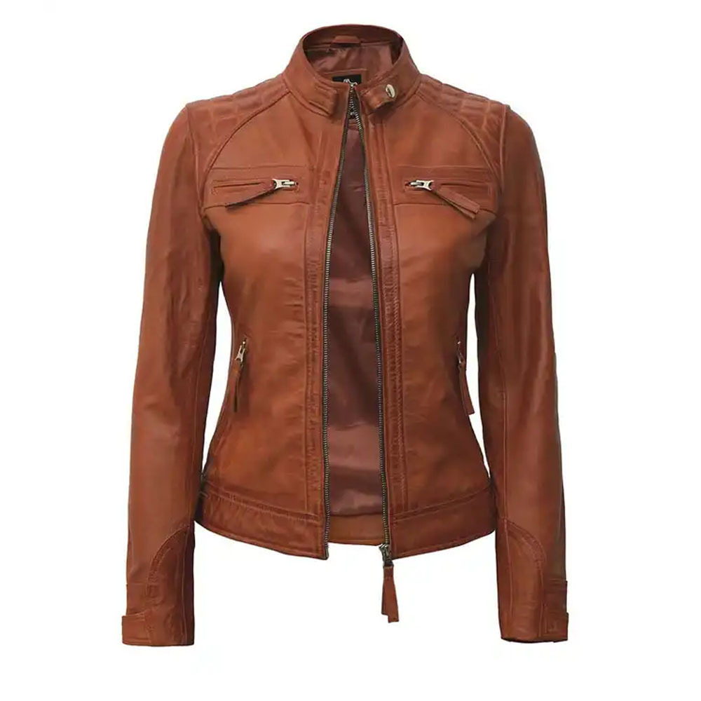 fashion new arrival customized genuine leather pure leather jackets in bulk quantity Breathable Women's Jackets from Pakistan