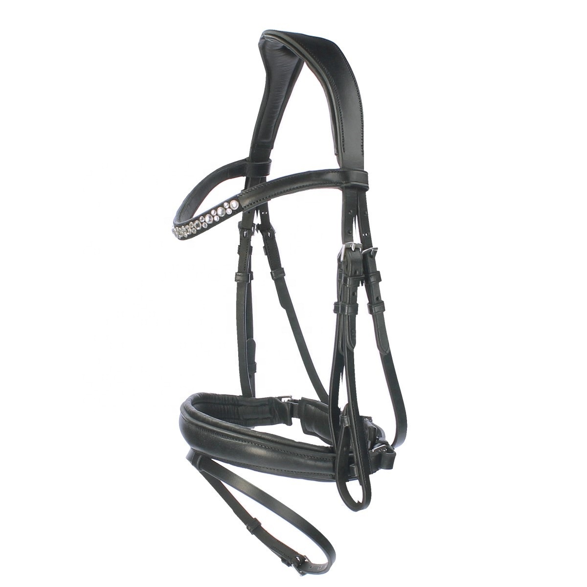 Fancy Leather Horse Bridle With Anatomic Shape And Soft Padded Headpiece For Extra Comfort Customization Available Supplier