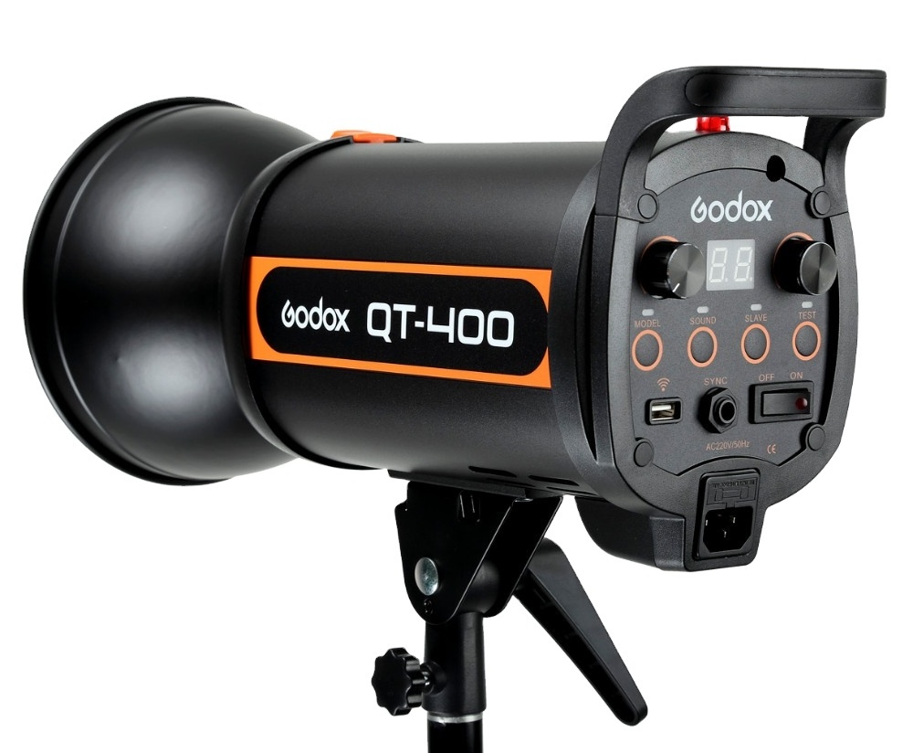 Godox light QT-400 Godox 400W Hi Speed Duration 5000s Studio Flash Strobe Light 110V 220~240V CD50 2Y