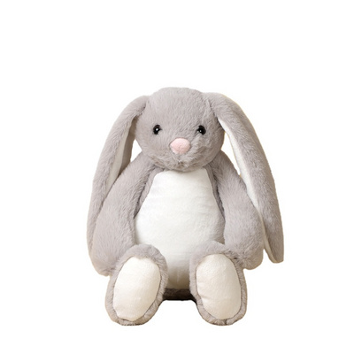 Custom Long Ear Sublimation Bunny doll Plush Rabbit Stuffed Toy Easter Bunny Plush Toys