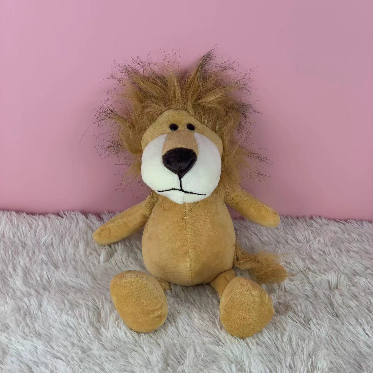 custom plush animal toys cartoon Forest Animal zoo stuffed bear dog elephant lion tiger plush toys for Home Decoration Gifts