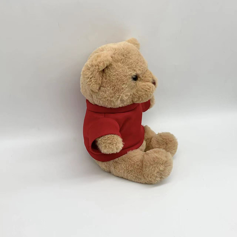 Customized Personalized LOGO soft brown plush bear toys T-shirt stuffed Teddy bear animal  plush doll Baby gift