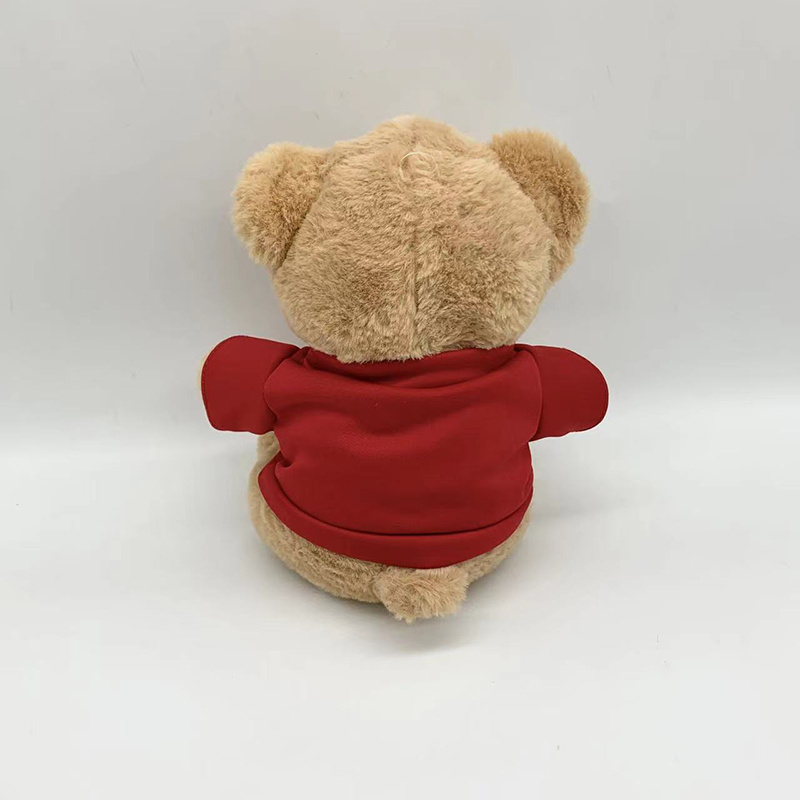 Customized Personalized LOGO soft brown plush bear toys T-shirt stuffed Teddy bear animal  plush doll Baby gift