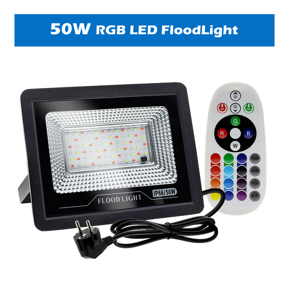 Nature White (4000K) Flood Light 50W Rgb Smart Driver Floor Led 100W Price Waterproof Bulbs