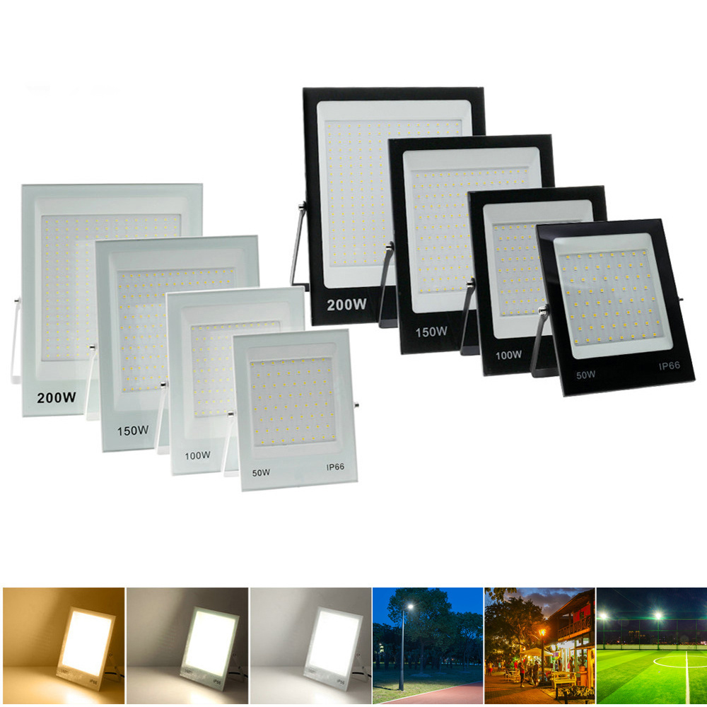 Best Outdoor Floodlight White Black IP Rating IP65 IP66 Waterproof Flood Light 10W 20W 30W 50W 100Watt Led Floodlights