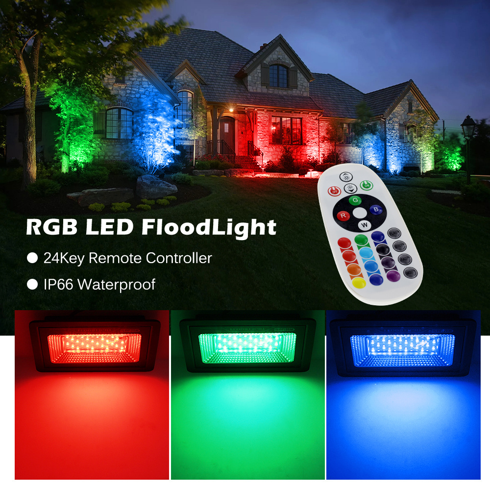 Nature White (4000K) Flood Light 50W Rgb Smart Driver Floor Led 100W Price Waterproof Bulbs