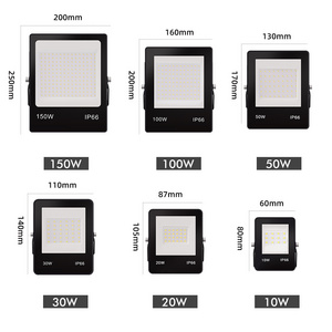 Best Outdoor Floodlight White Black IP Rating IP65 IP66 Waterproof Flood Light 10W 20W 30W 50W 100Watt Led Floodlights