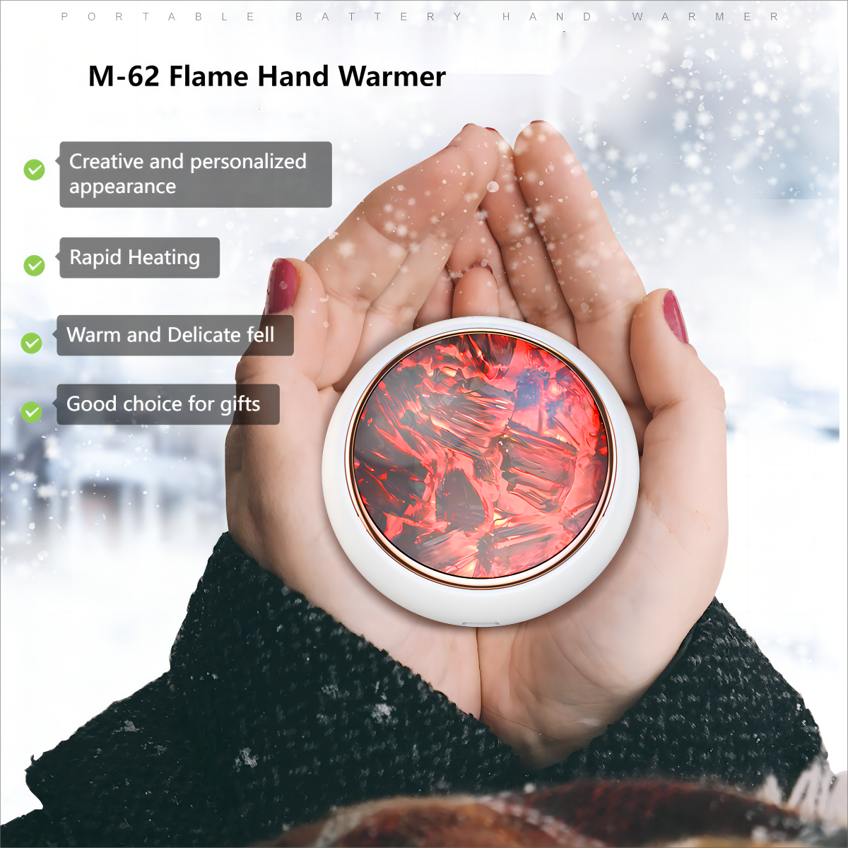 Mini Winter Reusable Hand Warmer USB Rechargeable Fast Heating Cute Cat Paw Hand Warmer Instant Heating Pack Cold Winter