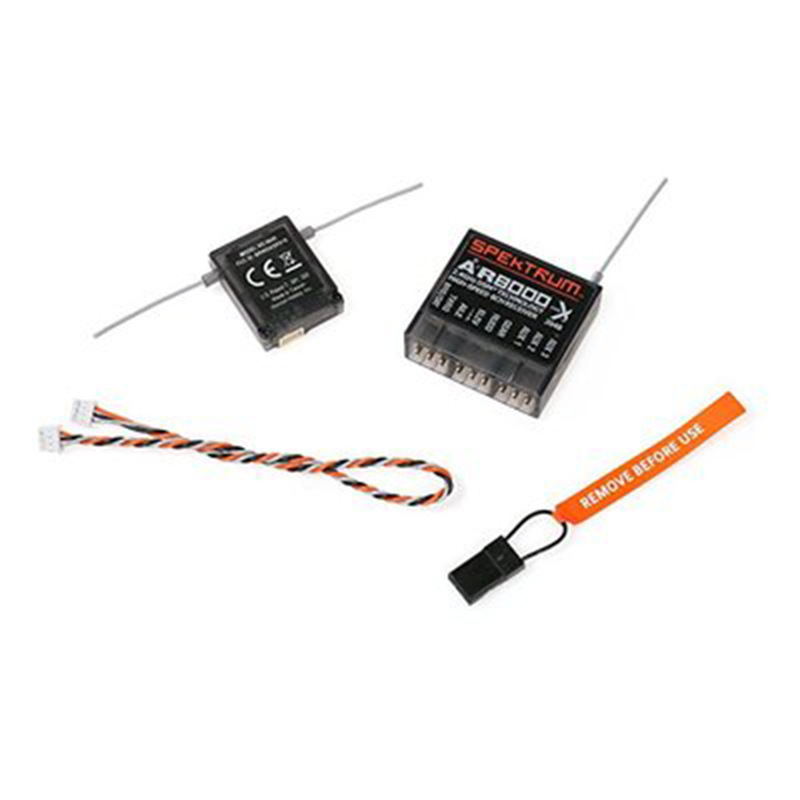 AR8000 2.4GHz 8CH Receiver Support DSM2 DSMX W/ Extended Satellite