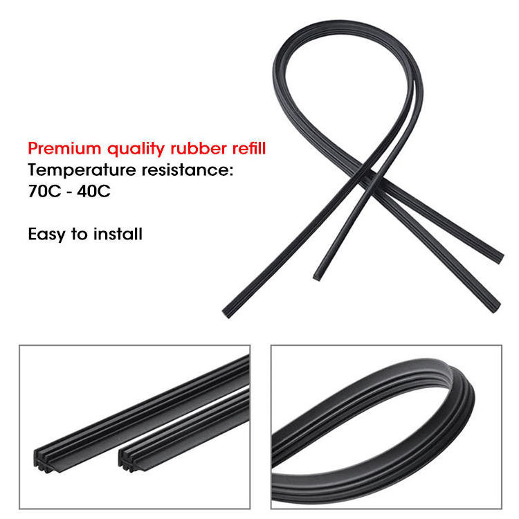 Wholesale Factory Car Windshield Wiper Blade Refill Types Replacement Wiper Rubber Silicone Wiper Blades Rubber Refill