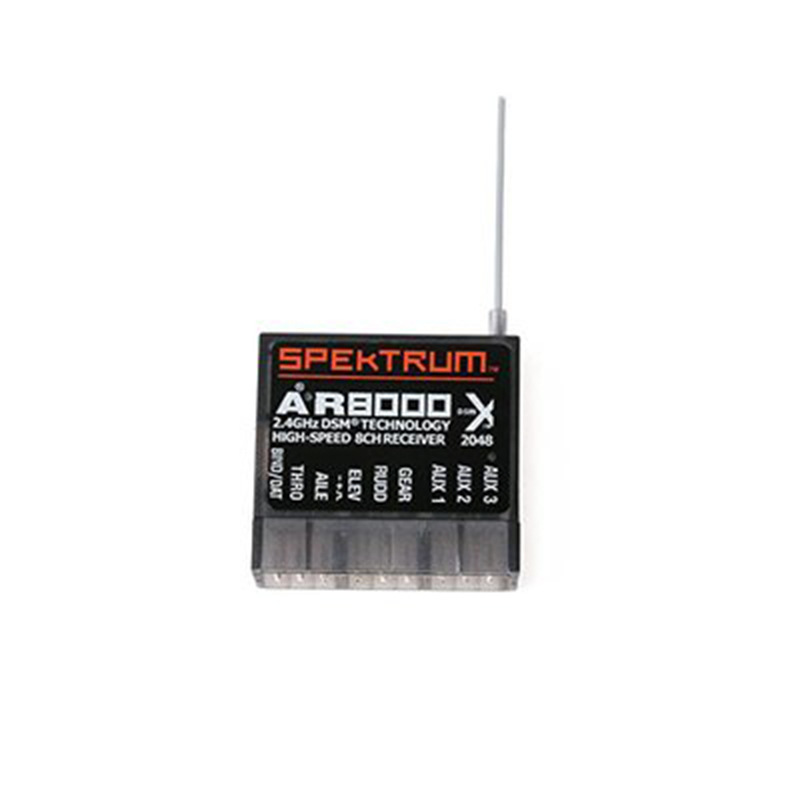 AR8000 2.4GHz 8CH Receiver Support DSM2 DSMX W/ Extended Satellite