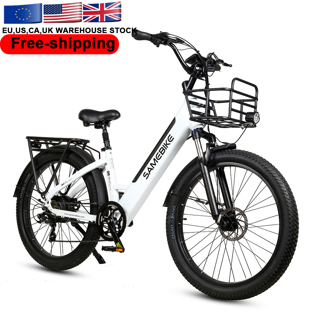 UK Warehouse 26inch fat tyre cycle electric bicycle motor 750w 26*3.0 fat tire chopper bicycle