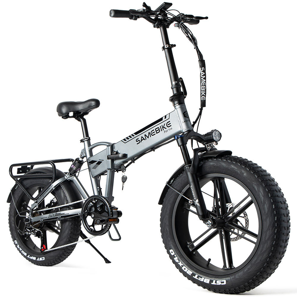 2024 China factory SAMEBIKE OEM/stock 750w powerful 20 inch 48V 10a lithium folding mountain ebike electric fat tire bike