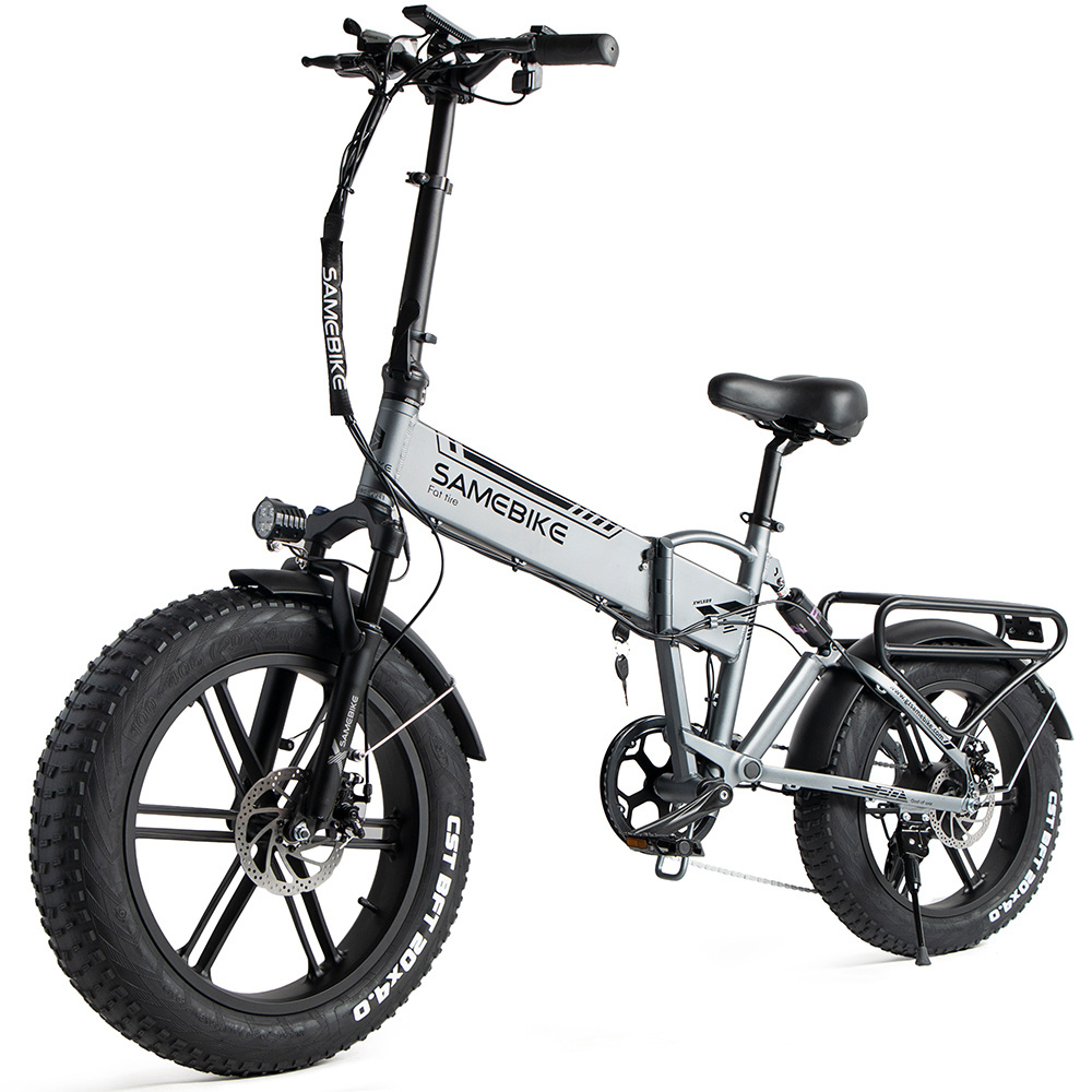 2024 China factory SAMEBIKE OEM/stock 750w powerful 20 inch 48V 10a lithium folding mountain ebike electric fat tire bike